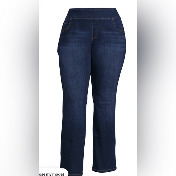 Pioneer Woman Pull on Jeans, stretchy pull on. Plus size 2X (20W-22W) NWT - Picture 9 of 10